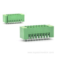 Pluggable Terminal Blocks Male Green Bent Corner